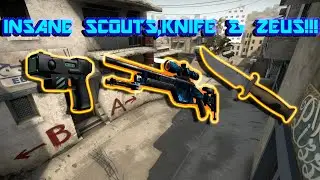 CS:GO INSANE SCOUTS, KNIVES AND ZEUS ONLY