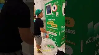 Recycling Empty Cans & Bottles at Sparklo Machine, Lulu DIP 1 #highlights #fyp #dubai #buhayofw