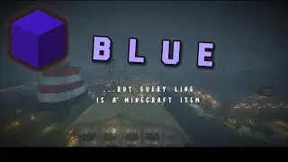 yung kai - blue (but every line is a Minecraft item)