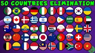 50 Countries Elimination Marble Race \ Marble Race King