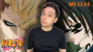 BOTH SASUKE AND GAARA ARE INSANE! - NARUTO Episodes 33 & 34 REACTION