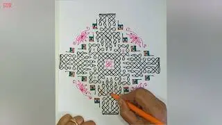Happy Independence Day || 24 - 4 - 4 Straight Dots Big Chikku Designer Rangoli || SDR Rangoli
