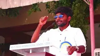FM Nawin J J Speech,Guest of Honor,Holy Cross International School Sports Meet | Inspiring the Youth