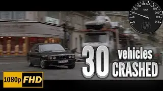 RONIN Car Chase BMW vs Peugeot With Speedometer | Robert De Niro and Jean Reno | Movie Car Chase HQ