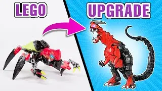 Использование деталей LEGO из TUNNELER BEAST для создания самодельных моделей Bionicle