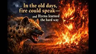 In the old days, fire could speak &mdash;and Hyena learned the hard way.@Folktalesbymandy32 