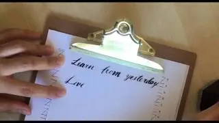 Dip Pen Calligraphy Practice Video