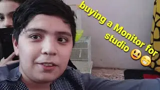Buying a monitor for studio 😃 #vlog 