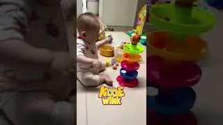 𝐁𝐚𝐛𝐲 𝐁𝐚𝐥𝐥 𝐃𝐫𝐨𝐩 𝐏𝐥𝐚𝐲 𝐓𝐨𝐰𝐞𝐫 #toddlerplaytime #toddleractivities #kidstoys #handeyecoordination #shorts