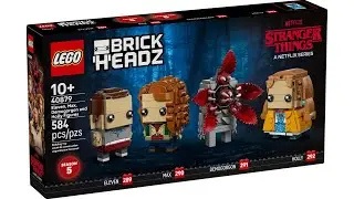 LEGO 40879 Instructions | Stranger Things | Eleven, Max, Demogorgon and Holly Figures | Brickheadz