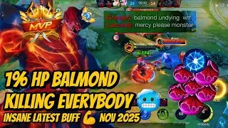 BALMOND BEST BUILD 2025 | Insane lifesteal buff + High survival rate | New meta fighter Nov 2025