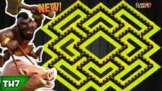 CLASH OF CLANS | BEST TH 7 HYBRID BASE WITH REPLAYS | NEW TOWN HALL 7 FARMING / TROPHY BASE 2018!!