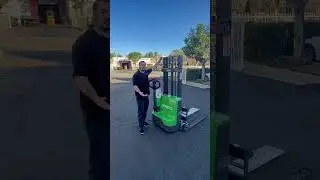 Introducing EKKO EB12E-98LI Full Lithium Powered Straddle Stacker