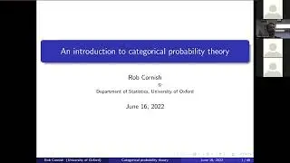 Rob Cornish: An introduction to Categorical Probability Theory