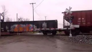 Norfolk Southern Tier 4 Engine on Freight Train