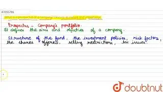 What is a prospectus of a company? Discuss its nature and importance.  | CLASS 11 | FORMS OF BUS...