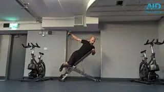 Inclined Dumbbell Lateral Raise