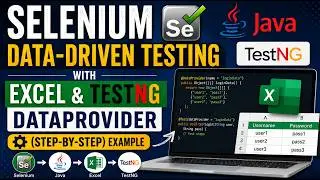 Data Driven testing in Selenium | Selenium Java Data-Driven Testing with Excel & TestNG DataProvider