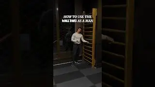 Use the wall-bars as a G!