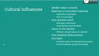 Culture and it s Influence on Teaching