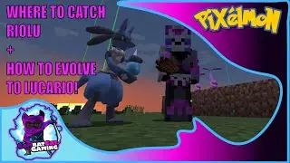 HOW TO CATCH RIOLU + HOW TO EVOLVE INTO LUCARIO - PIXELMON