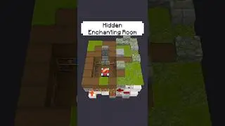 I made a Hidden Enchanting Room! bedrock edition #minecraft #mc #gaming #shorts