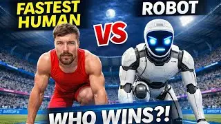 Human vs Robot Race 3⚡ Who Wins? World Fastest Battle!