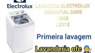 Lavadora Electrolux essential care 13kg LED13 primeira lavagem #washingmachine #laundry #naoflopa