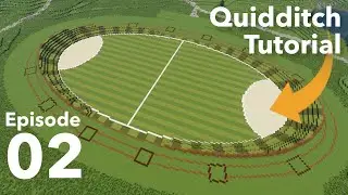 How to build the Quidditch Pitch in Minecraft - Episode 2 - Pitch design