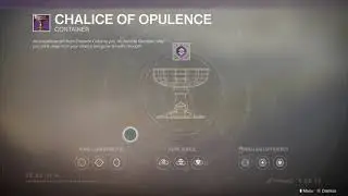 Destiny 2 Season of Opulence Chalice of Opulence Upgrade Has Different Imperial Costs