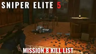 Sniper Elite 5 - Mission 8 Kill List (Shinji Yoshikawa)