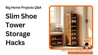 Slim Multi-Tier Slatted Shoe Tower Rotation Tricks