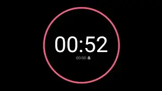 52 Second Countdown Timer / iPhone Timer Style