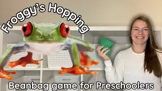 Froggy&rsquo;s Hopping | Preschool Beanbag Song for Balance, Coordination & Imaginative Play #beanbaggame