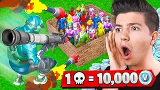 1 Kill = 10,000 VBucks with FRESH! - Fortnite Challenge