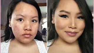 Soft Valentine's Day Makeup+FULL Coverage Tutorial
