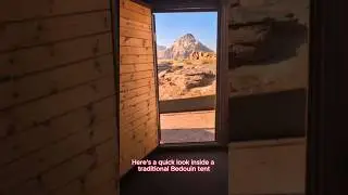 Sneak peek inside a Bedouin Tent in Wadi Rum, Jordan