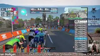 Zwift Racing League: Trainspotting on Glasgow Crit Circuit x10