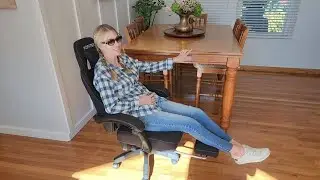 HOFFREE Gaming Chair with Massage Lumbar Pillow & Leg Rest - Review