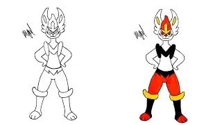 HOW TO DRAW CINDERACE FROM POKEMON