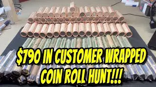 $790 Customer Wrapped Coin Roll Hunt - Silver, Errors, Ws, and More!