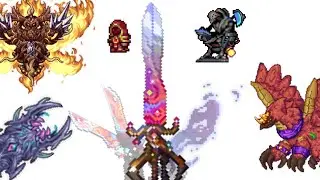 Ark of the Cosmos and its crafting tree vs Moon Lord and post-ML Calamity Bosses (Read Description)