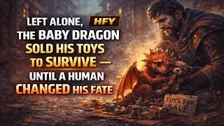 Left Alone, the Baby Dragon Sold His Toys to Survive—Until a Human Changed His Fate | HFY