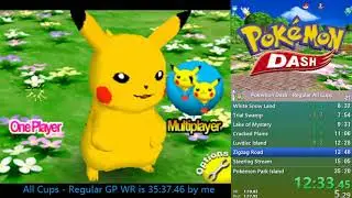 Pok&eacute;mon Dash - All Cups, Regular in 35'13.53 (WR)