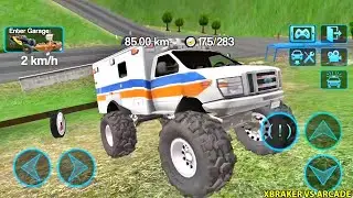 Monster Truck Driving Rally - Ambulance Car Unlocked Hill Simulator - Android Gameplay Walkthrough