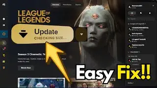 League of legends stuck update checking size