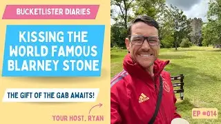 Kissing The Blarney Stone at Blarney Castle, Country Cork, Ireland