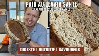 Pain au LEVAIN du quotidien &ndash; Digeste, bon pour le c&oelig;ur, et savoureux! Id&eacute;al pour l&rsquo;apr&egrave;s f&ecirc;tes! 