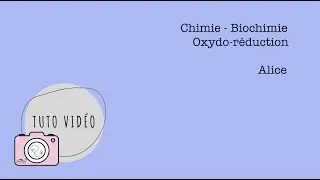 Chimie - Biochimie &ndash; Oxydo-r&eacute;duction