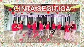 CINTA SEGITIGA Line Dance/ Choreographed by Maria Caecillia F / 💃by Gendis Manis 